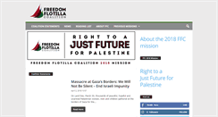 Desktop Screenshot of freedomflotilla.org